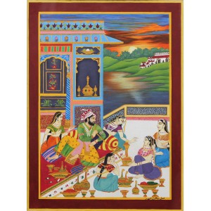 Yamna Ghayoor, 8.5 x 11 Inch, Gouache On Wasli,  Mughal Painting, AC-YMGH-004